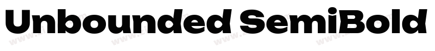 Unbounded SemiBold G字体转换